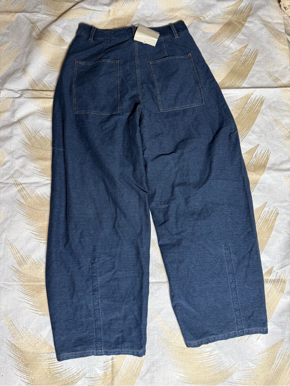 Tibi NWT Sid Dark Blue Barrel Denim Pants - Short - 26” inseam - Picture 8 of 12